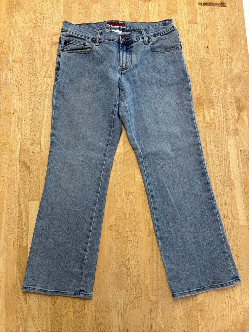 Vintage Y2K Z. Cavaricci Worn True High Powered Light Wash Cropped Bootcut Jeans